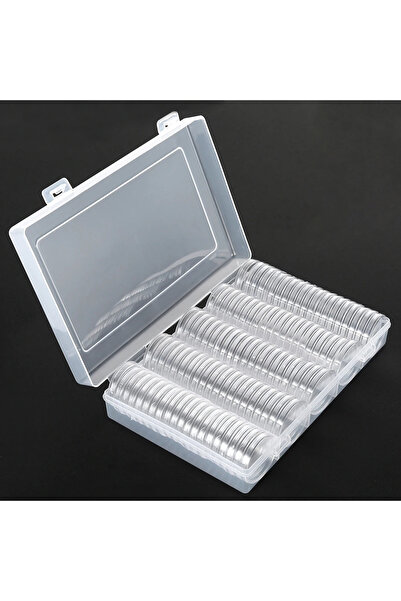 Choice 30mm 100Pcs 100Pcs 30mm Clear Coin Capsule Holder Case Transparent Com...