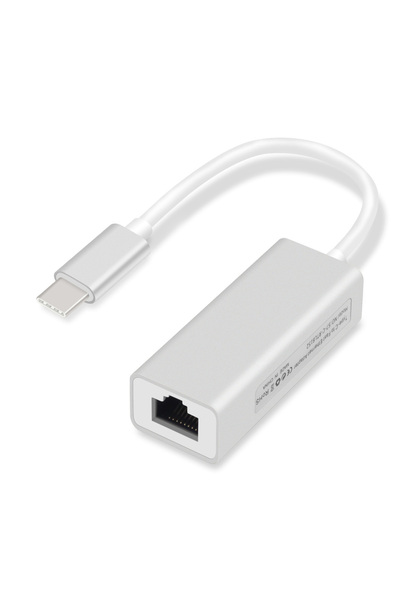 Choice1 Silver Type C to RJ45 Lan Adapter USB C to Ethernet Adapter 10/100Mbp...