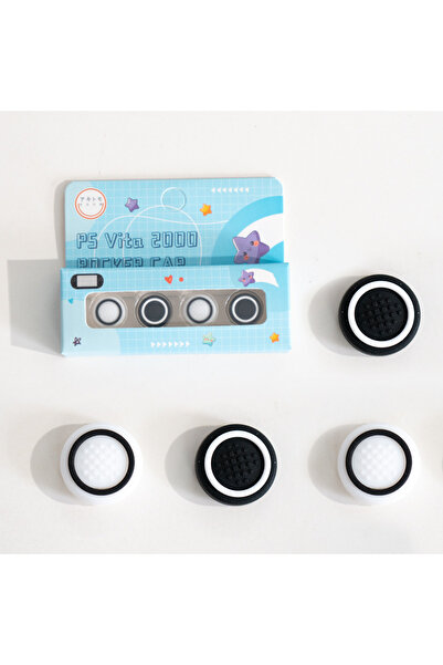 Choice BW 4pcs Silicone Thumbstick Grip Cover For Psvita PSV1000/2000 Console...