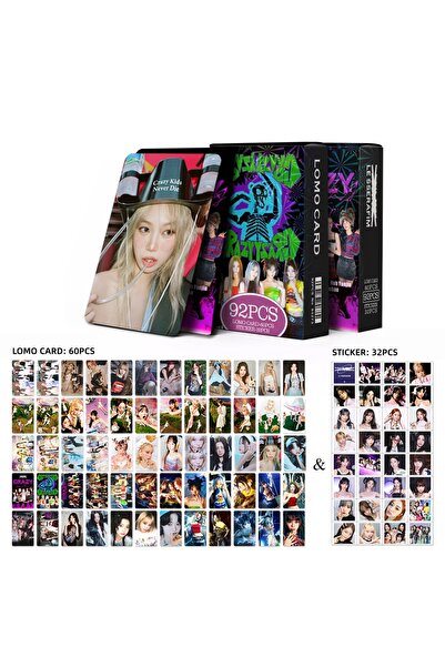 Choice LES4273 92 بطاقة صغيرة، سلسلة كاملة، تعاونت LESSERAFIM مع JHOPE لإصدار...