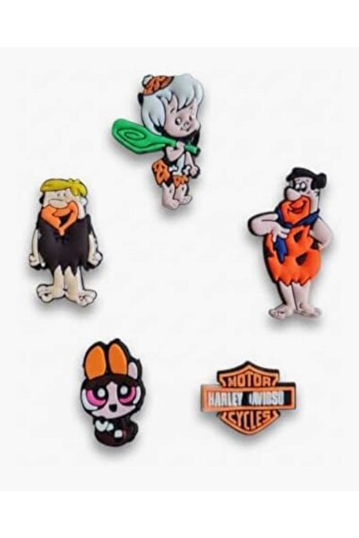 Otto Common Set of 5 Colorful Jibbitz Charms for Slippers – Fun Shoe Accessor...