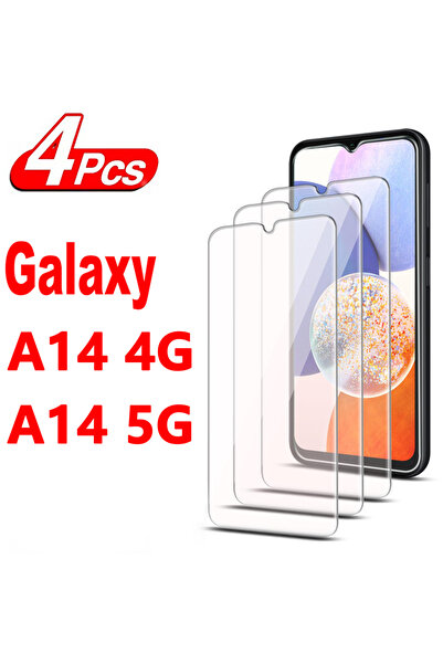 Choice1 واقي شاشة عالي الدقة لهاتف جالاكسي A14 5G، 4 قطع، حزمة من 4 واقيات شا...