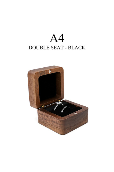 Choice صندوق مجوهرات خشبي A4، صندوق خواتم زفاف، صندوق أقراط، صندوق منظم مجوهر...