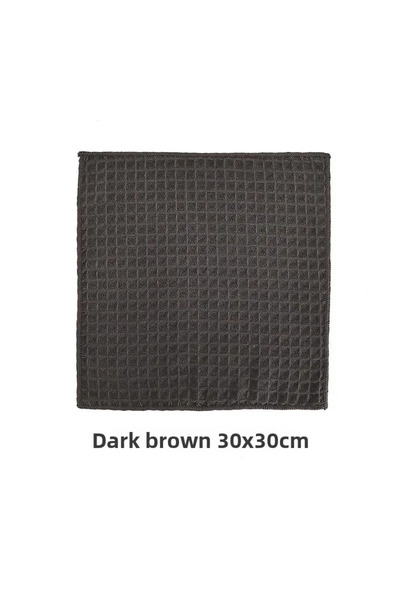 Choice1 2pcs Coffee 30x30cm Coffee Bar Cleaning Towels Super Absorbent Microf...