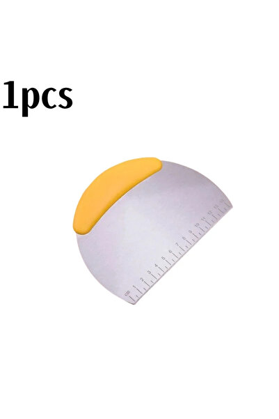 Choice 1PCS Yellow Stainless Steel Pastry Cutter Dough Scraper Pizza Chopper ...