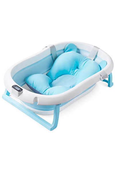 AT Performance Foldable bathtub with built-in thermometer and cushion, Dimens...