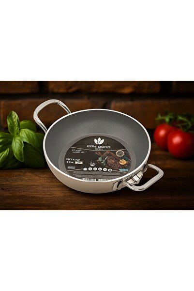 KAMPANYALI Pan-Dora Evinda 20 cm Crystal Casting Pan - Casting Granite, Firep...