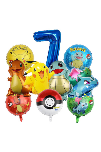 Choice مجموعة أخرى من بالونات الحفلات الكرتونية الزرقاء-7، بالون فويل أزرق قا...