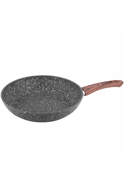 Kamille Non-stick Frying Pan, Kamille, Aluminum / Granite, 28 cm, Gray / Brown