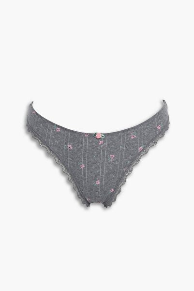 DeFacto Βραζιλιάνικο εσώρουχο με λουλουδάτη δαντέλα F6141AX26SP