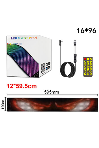 Choice 12x60CM 16x96 LEDs Smart Pixel LED Advertising Sign Scrolling Display ...