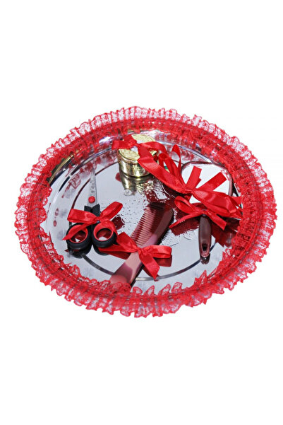 Inovius Mot Tray with 6 Pieces, Red - TPM07