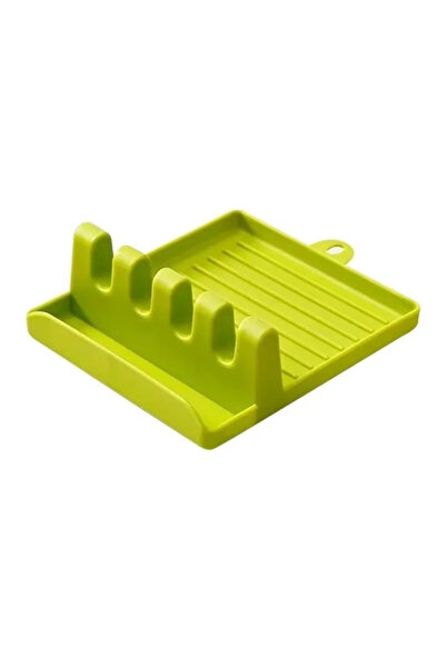 Choice حامل ملاعق وشوك وملاعق مسطحة للمطبخ باللون الأخضر - منظم عيدان طعام بل...