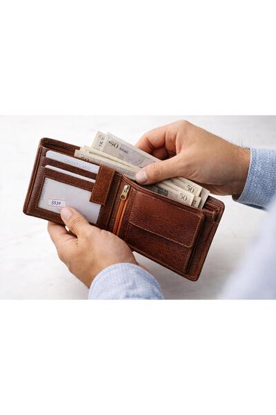 G-Atlantic Genuine Leather Men’s Wallet – Bifold Wallet with Coin Pocket – Pr...