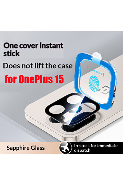 Choice Tempered glass for OnePlus 15 black Full Glue Camera Lens Protector fo...