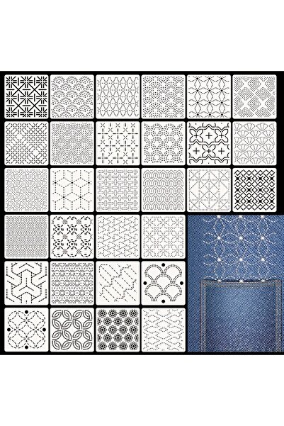 Choice 30 قطعة من قوالب التطريز، أنماط تطريز يمكنك صنعها بنفسك، قالب خياطة بخ...