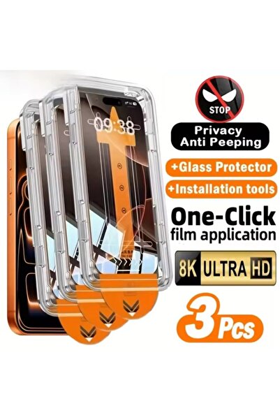 Choice9 واقي شاشة مضاد للتجسس لهاتف iPhone 17 Pro Max، 3 قطع، سهل التركيب وخا...