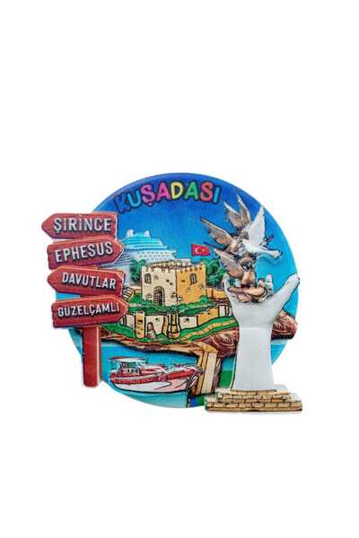 ella'nın çarşısı Kuşadası Şirince Davutlar Magnet Kabartma Figürlü Polyester ...