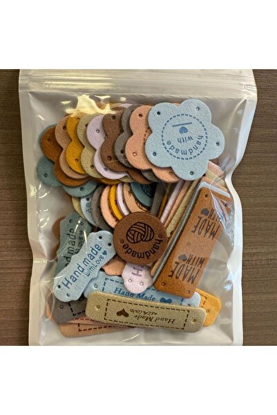 Choice 50pcs 50Pcs Handmade Tags Love Tags PU Leather Tags with Holes Sewing ...