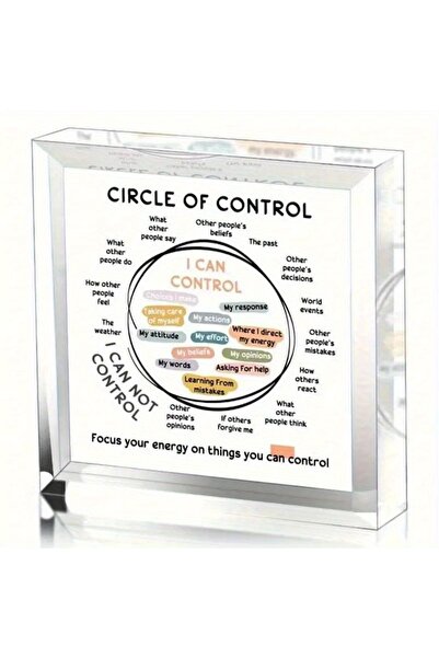 Choice Clear Circle of Control Acrylic Decor, What I Can and Cannot Control T...