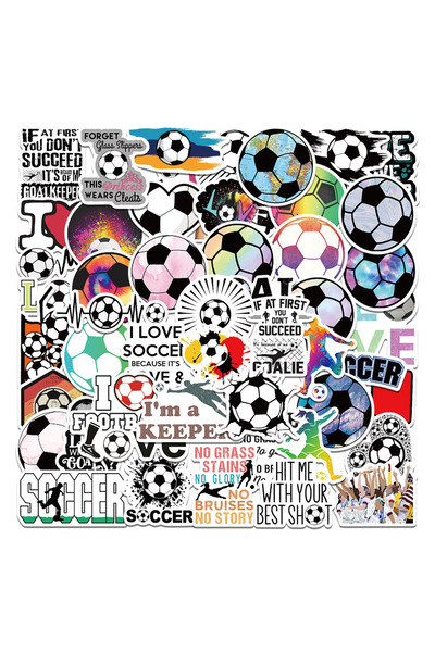 Choice 50PCS 50Pcs Football Soccer Graffiti DIY Stickers for Decoration Lapto...