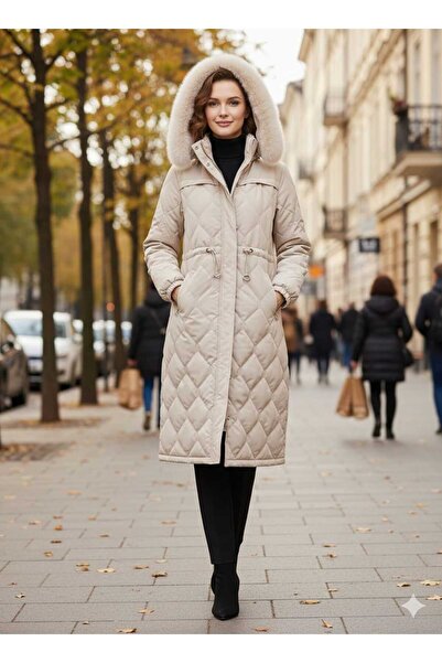 KMKkombin Women's Youthful Padded Sleeve Elasticated Quilted Coat Jacket 198