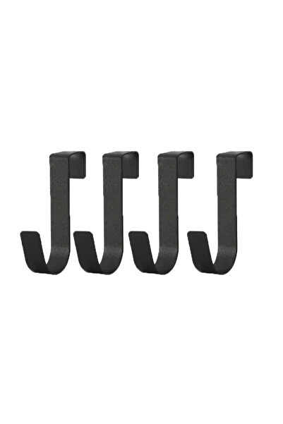 Choice black 4pcs Multi-Purpose Hooks Kitchen Cabinet Door Back Hook Hanging ...