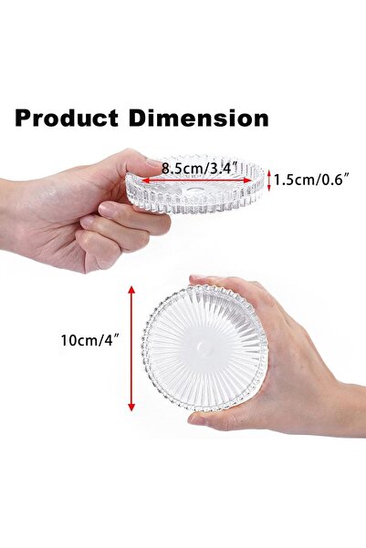 Choice clear Modern Clear Coaster Glass Coasters for Drinks Crystal Coasters ...