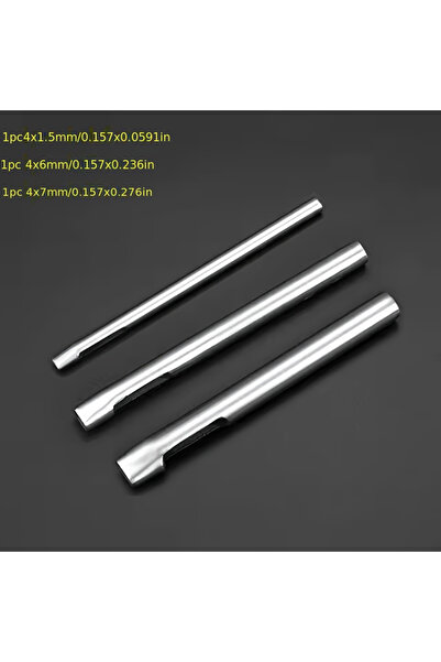 Choice 3 قطع من مثاقب الجلد الصغيرة بيضاوية الشكل، مصنوعة من الفولاذ، لثقب ال...