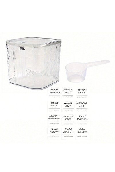 Choice Clear Laundry Pods Container with Lid for Laundry Room Organization St...
