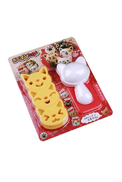 Choice Cat Cute Cat Rice Ball Mold Set Kids Cartoon Lunch Box DIY Creative Ja...