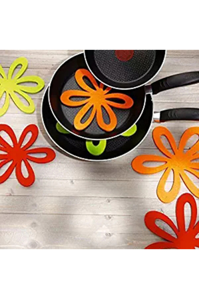 Choice Flower 18.5cm 20.5cm 22.5cm 6pcs 6Pcs Flower-Shaped Pots Pans Separato...