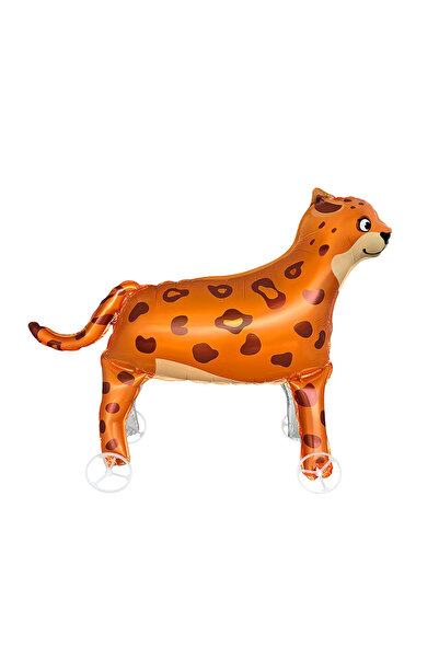 Choice Other 1 Piece 1 Pack of Leopard Aluminum Foil Balloons with Wheels, Su...