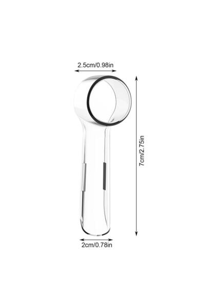 Choice Clear Toothbrush Dustproof Covers Caps Compatible with Braun Oral B El...