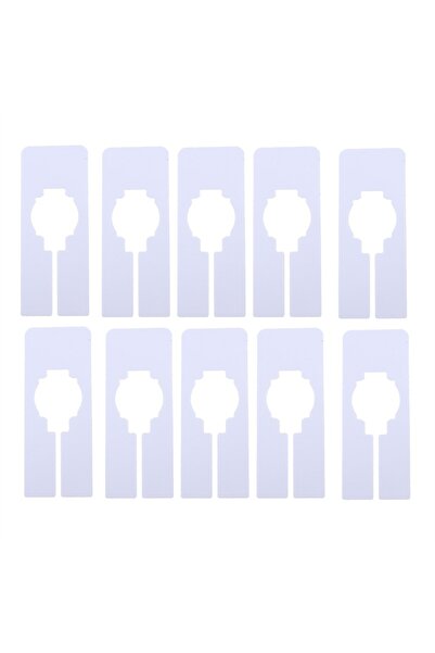 Choice white-10pcs 10pcs Closet Clothing Size Dividers Reusable Hangers Divid...