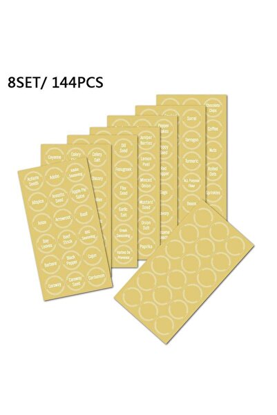 Choice A 144sheets Transparent Waterproof Perfume Labels French Label Sticker...