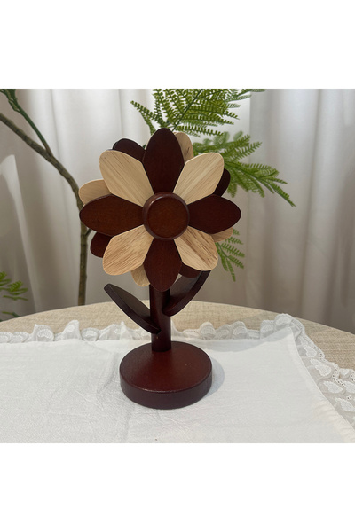 Choice one size A Sunflower Coasters Placemats Insulation Mat Solid Wood Dini...