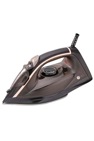 Afra Steam Iron, 350ml, Black & Gold, Ceramic Coated Soleplate, Vertical Steam