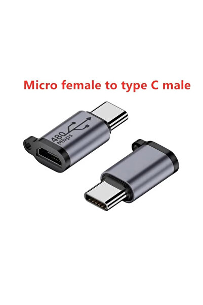 Choice مايكرو إلى نوع C، نوع C أنثى إلى ميني USB/نوع C أنثى إلى ميكرو USB/ميك...