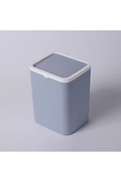 Choice صندوق تخزين صغير مربع الشكل بغطاء، أزرق فاتح، سعة 4 لترات، سلة مهملات ...