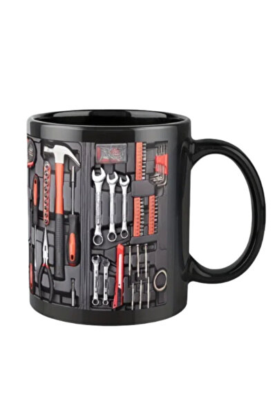 Choice B 325ml Funny 325ml Coffee Mug Toolbox Design Wrench Pattern Mechanic ...