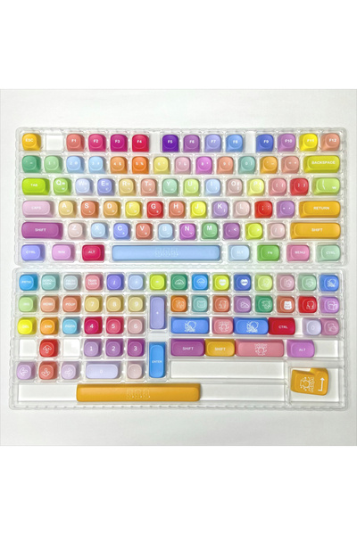 Choice Korean (MOA)-bag Colorful Gummies Bear Keycaps Cute MOA Key Caps for M...