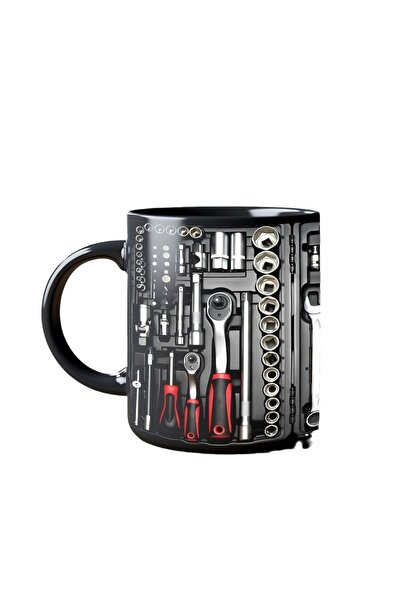 Choice A 325ml Funny 325ml Coffee Mug Toolbox Design Wrench Pattern Mechanic ...