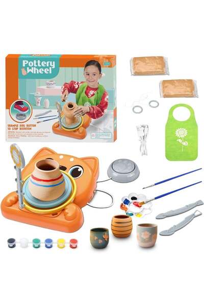 Generic Pottery Wheel for Kids – Complete Pottery Kit & Tools for Beginners