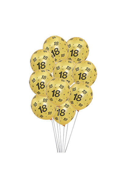 Choice ١٠ قطع من بالونات اللاتكس الذهبية مقاس ١٢ بوصة، مناسبة لحفلات أعياد ال...