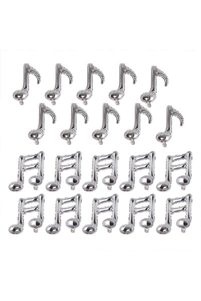 Choice as show MULTI 20 Pcs Silver Music Note Balloons Mylar Foil Party Ballo...
