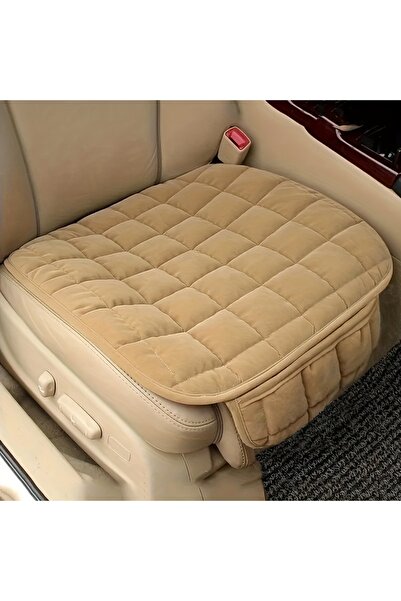 Choice5 غطاء مقعد سيارة شتوي دافئ عالمي أصفر اللون، وسادة مانعة للانزلاق، وسا...