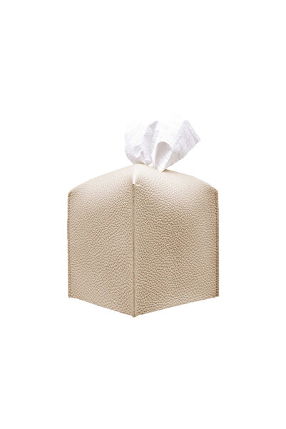 Choice Beige New Tissue Box Car Tissue Container PU Material Modern Style Tis...