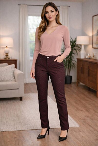 Org Marka Store Bolinto 297 5-Pocket Patterned Tight-Lettered Pants