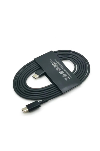 Choice كابل شحن سريع أسود اللون من نوع USB-C إلى نوع C بقدرة 25 واط/45 واط، ي...